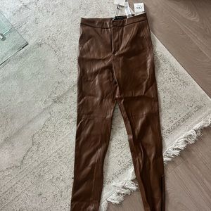 ZARA LEATHER LEGGINGS